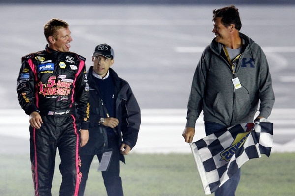 Whoooeee! Clint Bowyer is on a roll, and he's thinking championship charge after winning the Charlotte 500