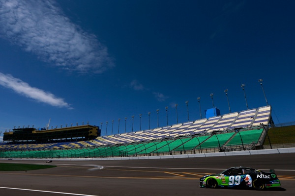 Kansas Speedway: Drive it into the corners until you see Elvis