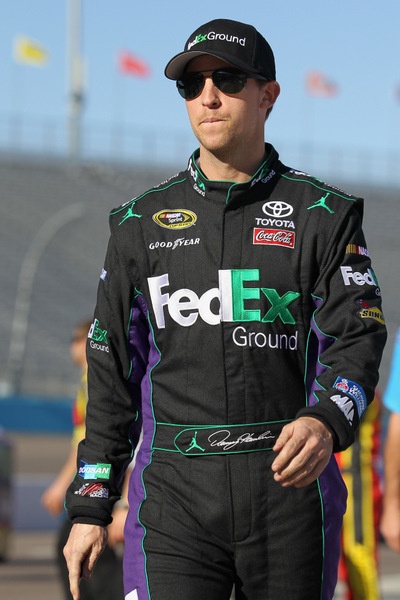 Denny Hamlin could be out six weeks; Waltrip says all NASCAR tracks need full soft-wall protection