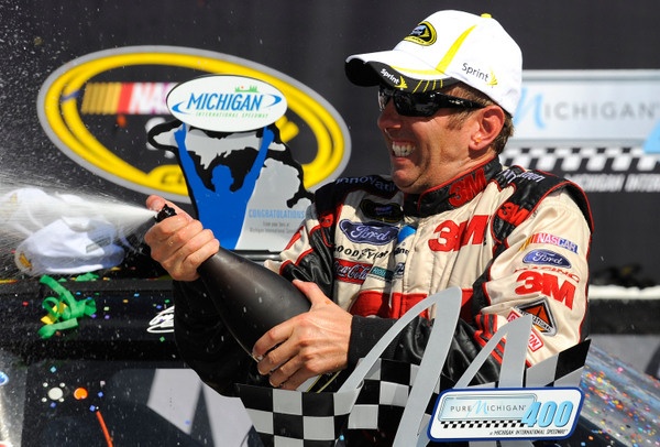 Another wild day at the track, and more controversy. Martin crashes hard, Johnson blows an engine, and Ford's Greg Biffle pulls out victory in the Michigan 400