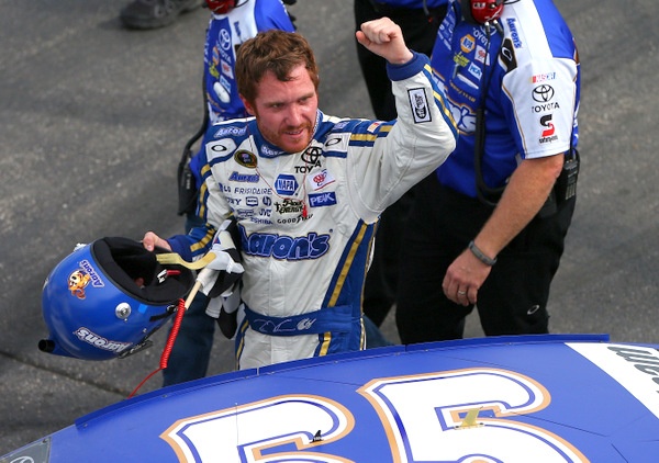 First, Kyle and Kurt, then Tony, but at the end it's Brian Vickers winning New Hampshire