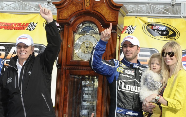 Without Denny Hamlin in the field, Jimmie Johnson had a pretty easy time of it at Martinsville